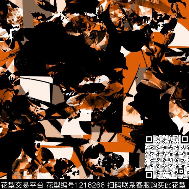 几何花卉运动数码印花华亿平台下载（图片编号: 1216266） - 瓦栏（Walan）
