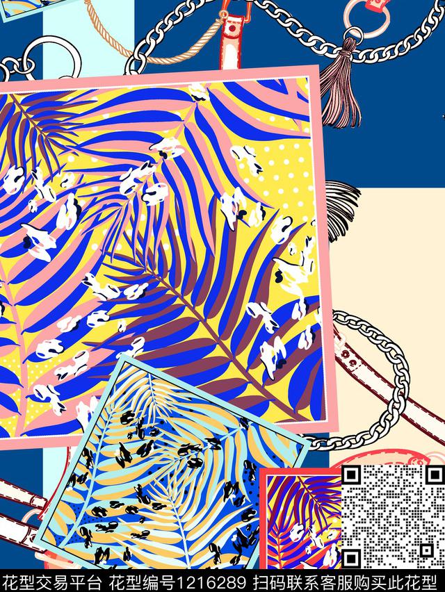 几何混合拼接民族风数码印花华亿平台下载（图片编号: 1216289） - 瓦栏（Walan）