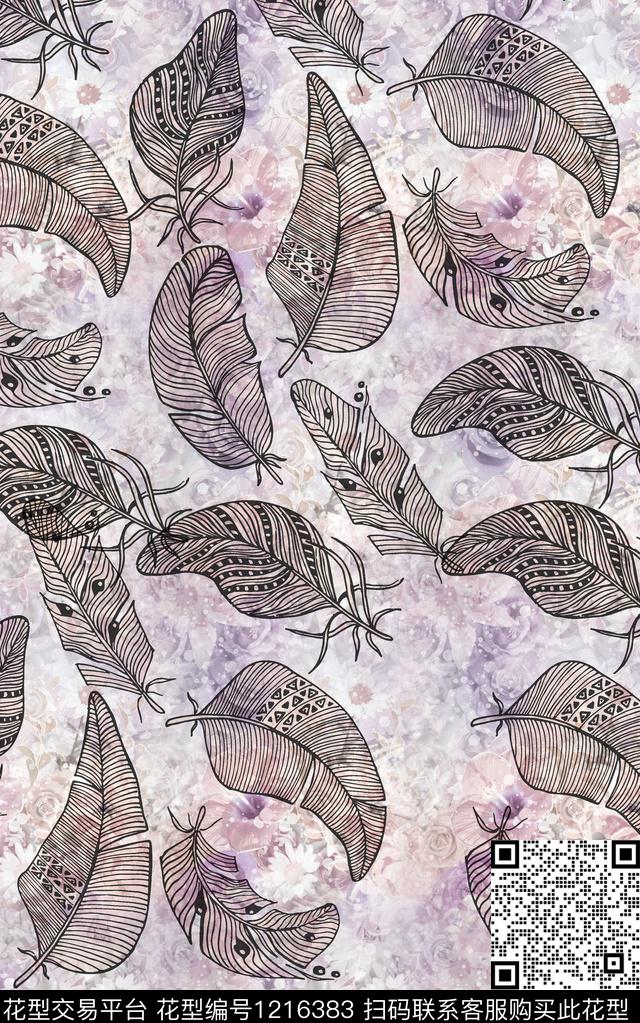 花卉肌理绿植树叶数码印花华亿平台下载（图片编号: 1216383） - 瓦栏（Walan）