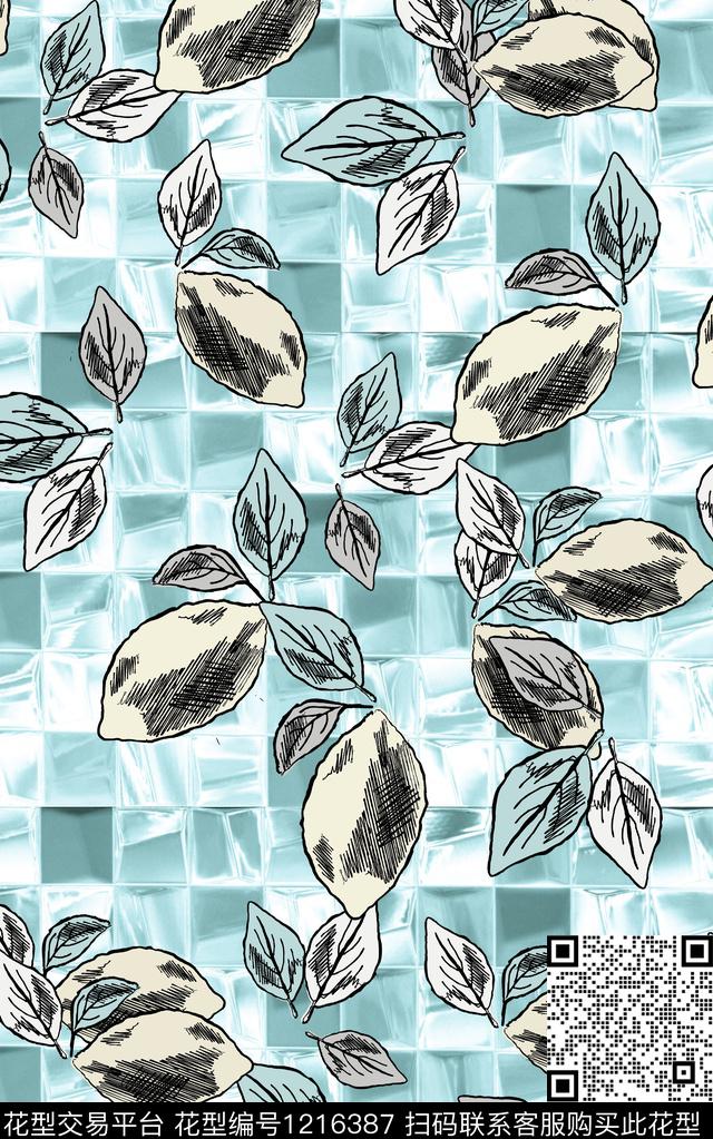 花卉肌理绿植树叶数码印花华亿平台下载（图片编号: 1216387） - 瓦栏（Walan）