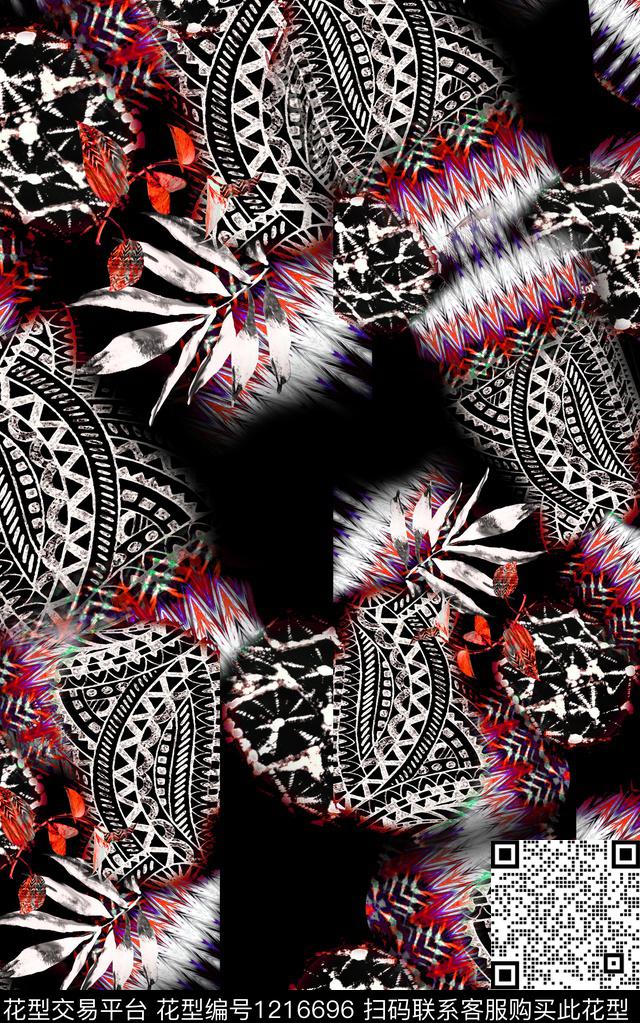 肌理民族风中老年数码印花华亿平台下载（图片编号: 1216696） - 瓦栏（Walan）