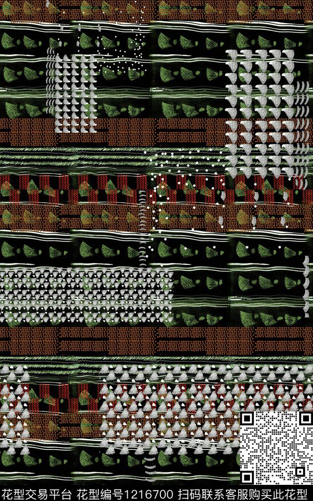 肌理民族风中老年数码印花华亿平台下载（图片编号: 1216700） - 瓦栏（Walan）