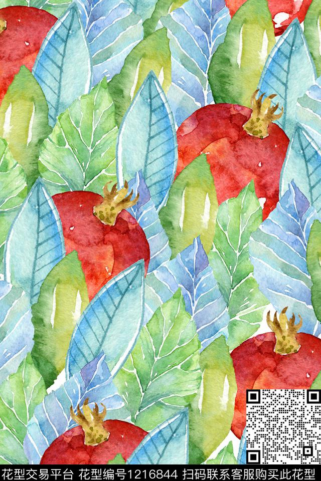女装花卉水果数码印花华亿平台下载（图片编号: 1216844） - 瓦栏（Walan）