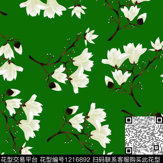 散点花卉雅致花卉数码花卉数码印花华亿平台下载（图片编号: 1216892） - 瓦栏（Walan）