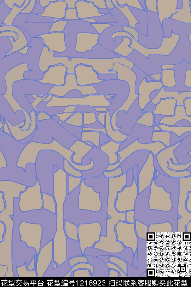 抽象迷彩图案手绘线条笔触传统印花华亿平台下载（图片编号: 1216923） - 瓦栏（Walan）