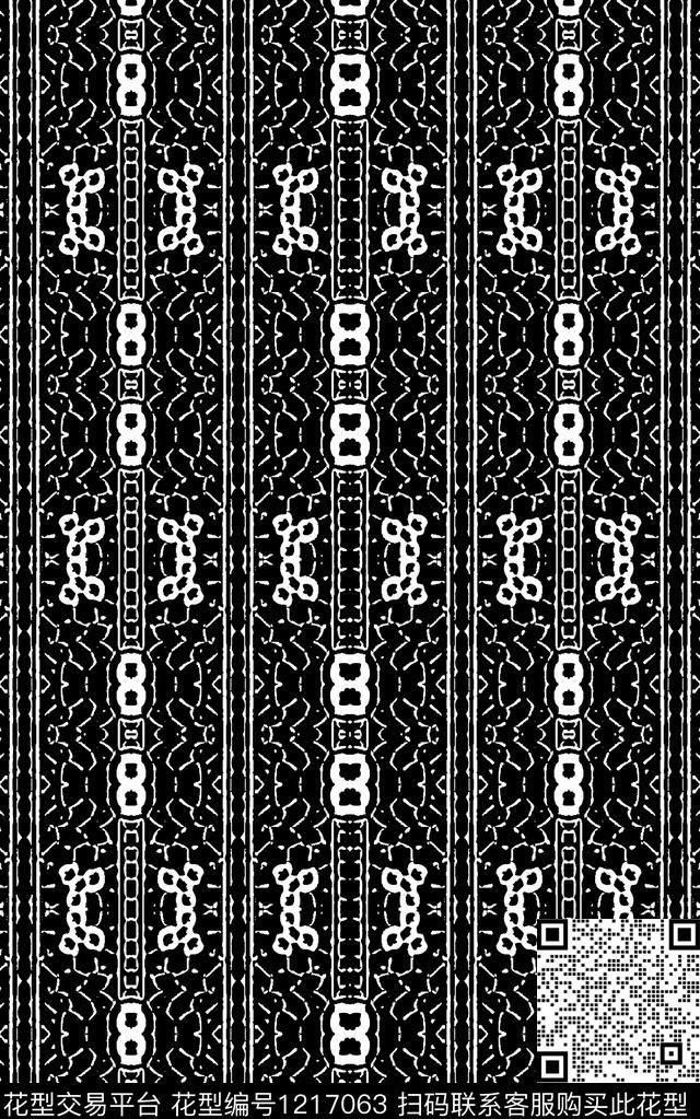 花卉肌理黑白华亿平台数码印花华亿平台下载（图片编号: 1217063） - 瓦栏（Walan）