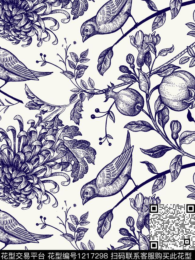 单色泳装华亿平台传统印花华亿平台下载（图片编号: 1217298） - 瓦栏（Walan）