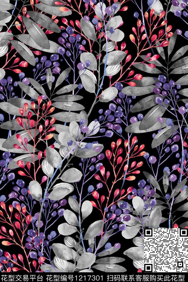 女装花卉泳装数码印花华亿平台下载（图片编号: 1217301） - 瓦栏（Walan）