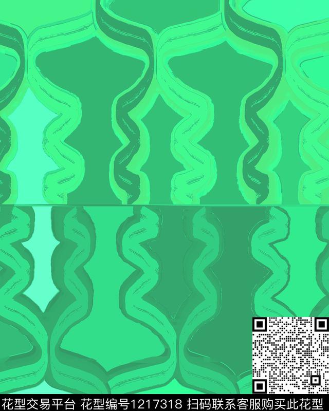 炫彩手绘混合拼接数码印花华亿平台下载（图片编号: 1217318） - 瓦栏（Walan）