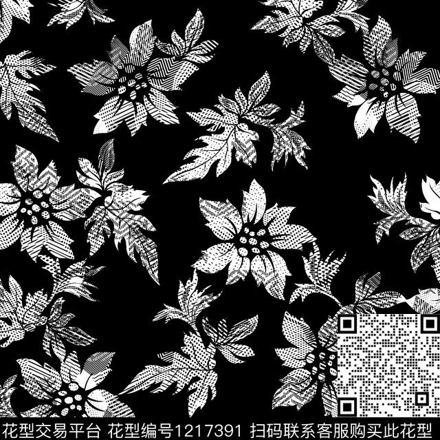 花卉热带华亿平台纹理数码印花华亿平台下载（图片编号: 1217391） - 瓦栏（Walan）