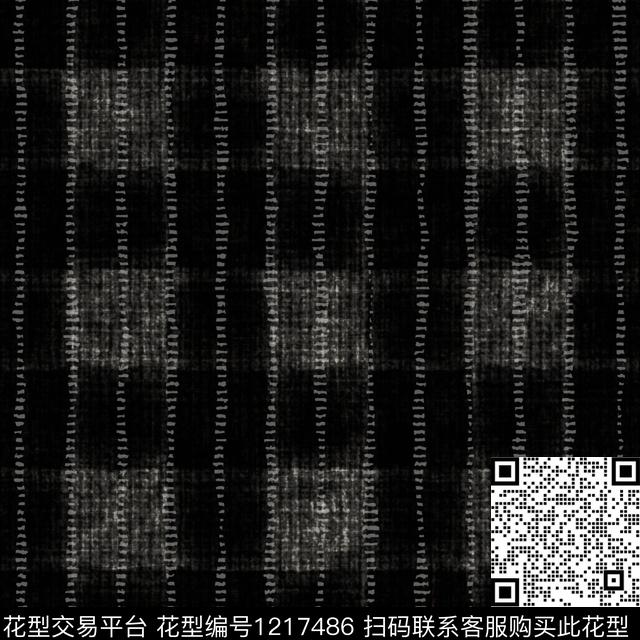 男装几何格子数码印花华亿平台下载（图片编号: 1217486） - 瓦栏（Walan）