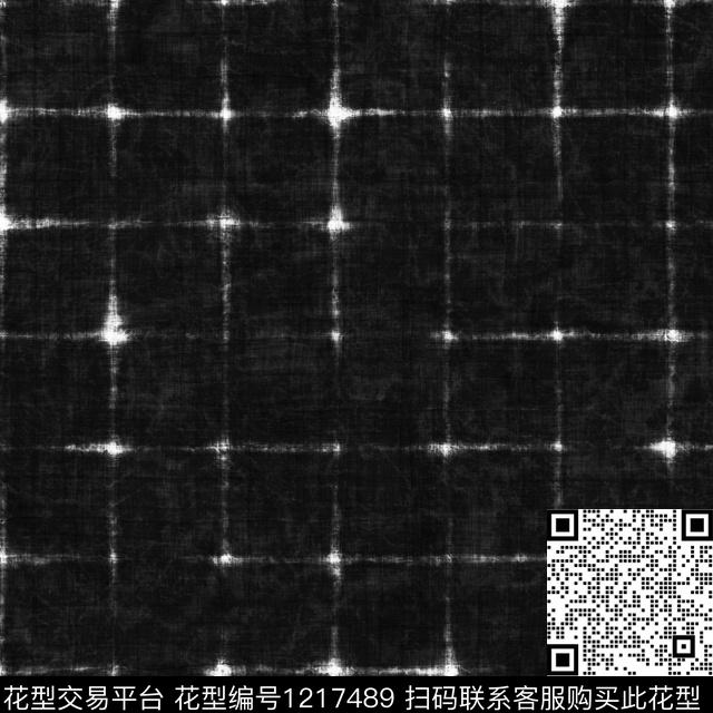 男装几何格子数码印花华亿平台下载（图片编号: 1217489） - 瓦栏（Walan）