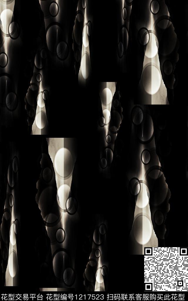 男装抽象肌理数码印花华亿平台下载（图片编号: 1217523） - 瓦栏（Walan）