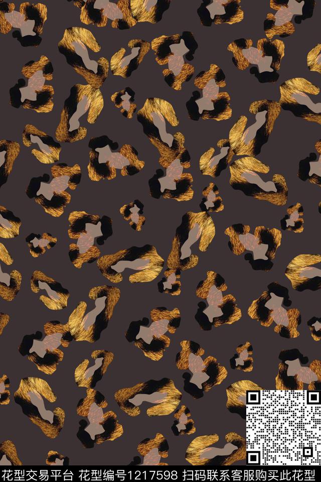 抽象简约年轻女性数码印花华亿平台下载（图片编号: 1217598） - 瓦栏（Walan）