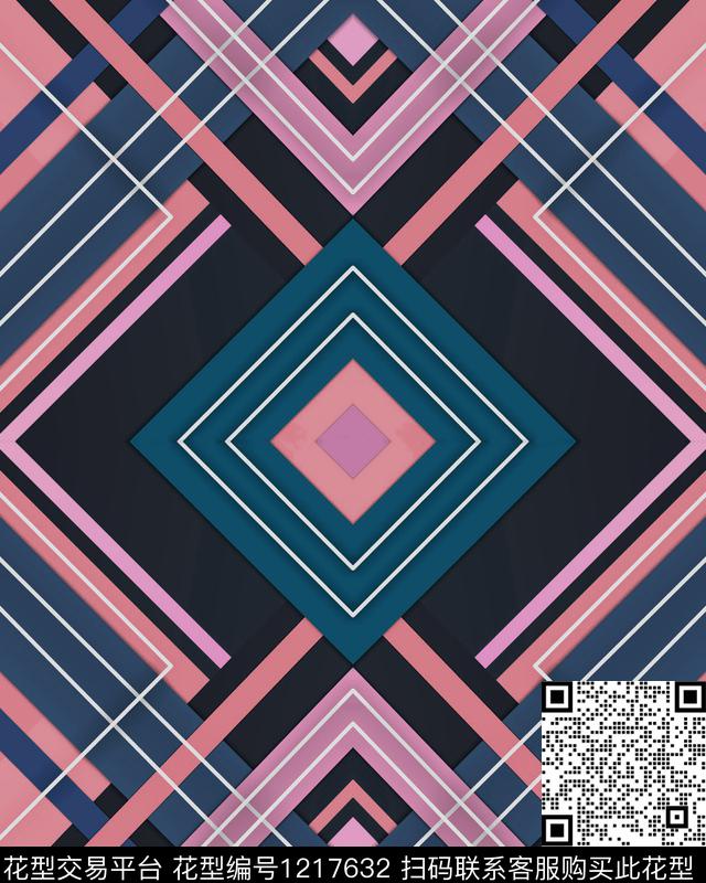 几何BURBERRYgeometry数码印花华亿平台下载（图片编号: 1217632） - 瓦栏（Walan）