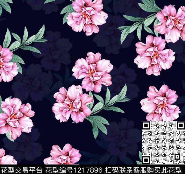 时尚女装春夏华亿平台数码印花华亿平台下载（图片编号: 1217896） - 瓦栏（Walan）