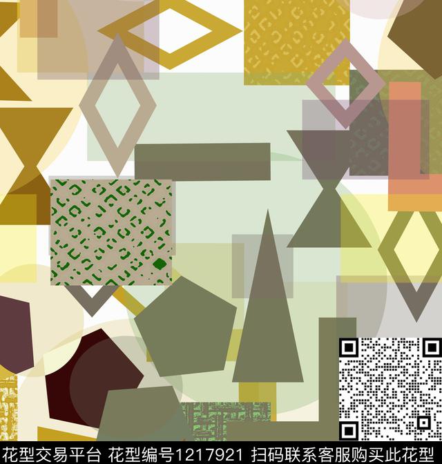 男装几何格子传统印花华亿平台下载（图片编号: 1217921） - 瓦栏（Walan）