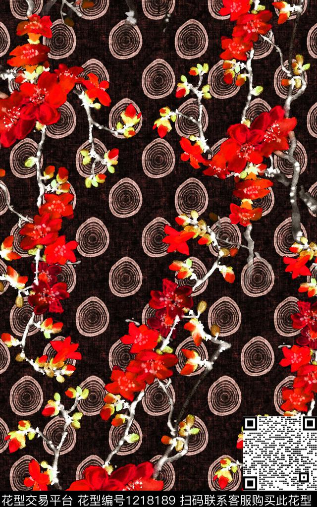 几何小碎花中老年数码印花华亿平台下载（图片编号: 1218189） - 瓦栏（Walan）