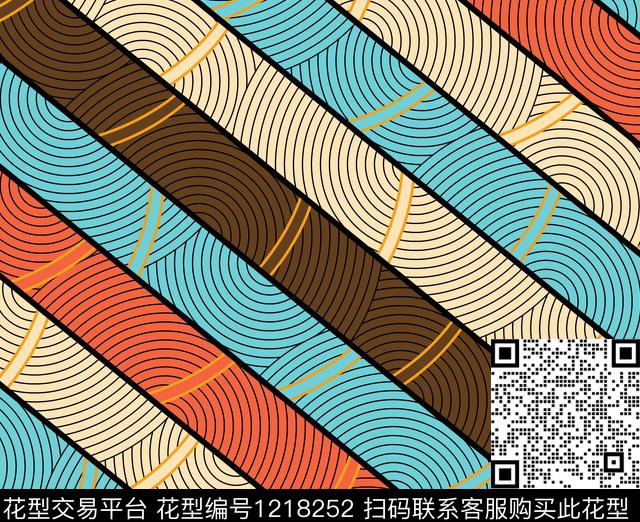 几何大牌风波点传统印花华亿平台下载（图片编号: 1218252） - 瓦栏（Walan）