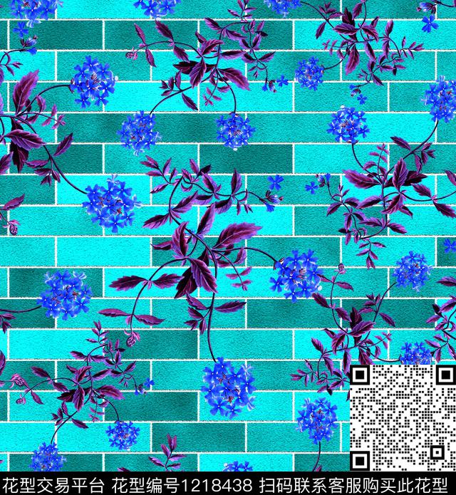 时尚数码华亿平台花卉数码印花华亿平台下载（图片编号: 1218438） - 瓦栏（Walan）