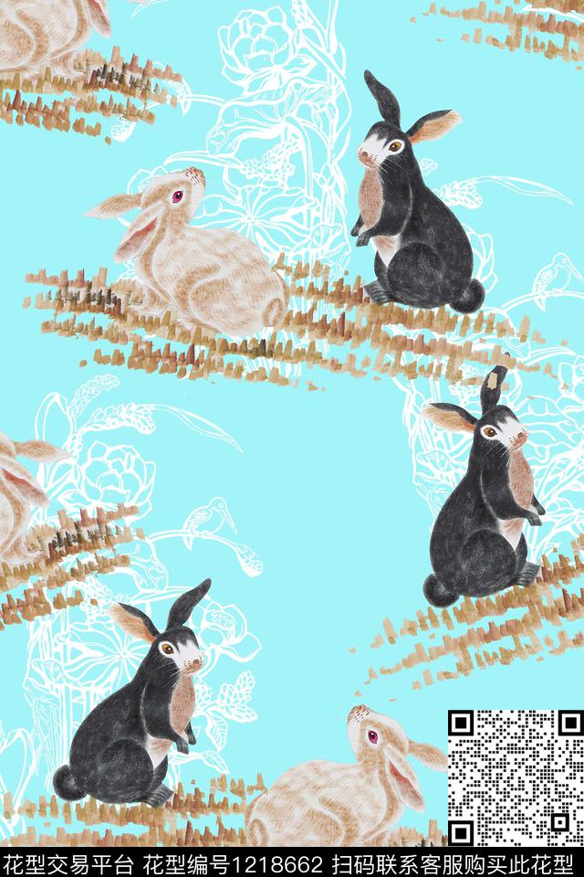 休闲大牌风动物数码印花华亿平台下载（图片编号: 1218662） - 瓦栏（Walan）