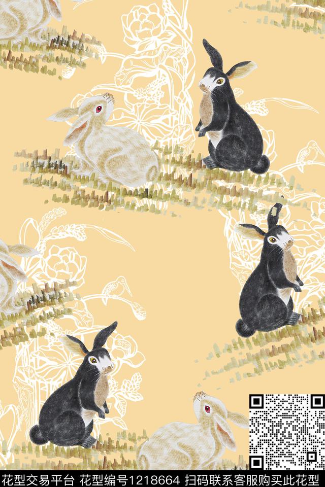 休闲大牌风动物数码印花华亿平台下载（图片编号: 1218664） - 瓦栏（Walan）