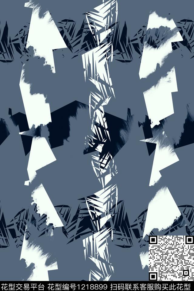 休闲男装抽象传统印花华亿平台下载（图片编号: 1218899） - 瓦栏（Walan）