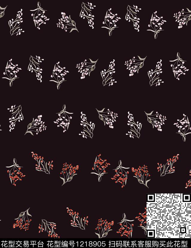 小碎花大牌风small数码印花华亿平台下载（图片编号: 1218905） - 瓦栏（Walan）