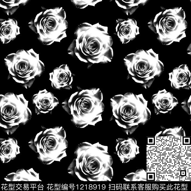 男装数码华亿平台大花数码印花华亿平台下载（图片编号: 1218919） - 瓦栏（Walan）