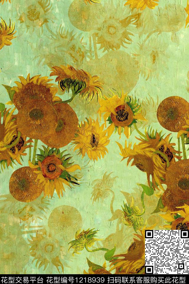 数码华亿平台花卉1/2接数码印花华亿平台下载（图片编号: 1218939） - 瓦栏（Walan）