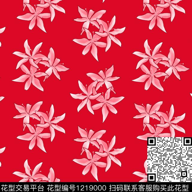 清爽底花卉连衣裙淑女数码印花华亿平台下载（图片编号: 1219000） - 瓦栏（Walan）