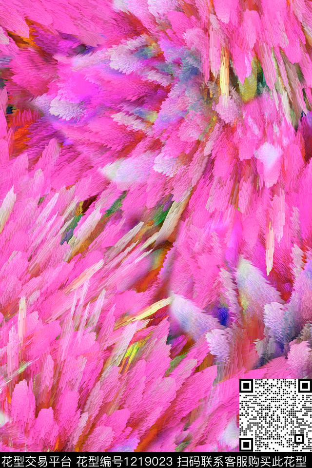 抽象放射3D立体数码印花华亿平台下载（图片编号: 1219023） - 瓦栏（Walan）