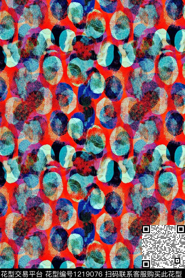 时尚女装数码印花华亿平台下载（图片编号: 1219076） - 瓦栏（Walan）