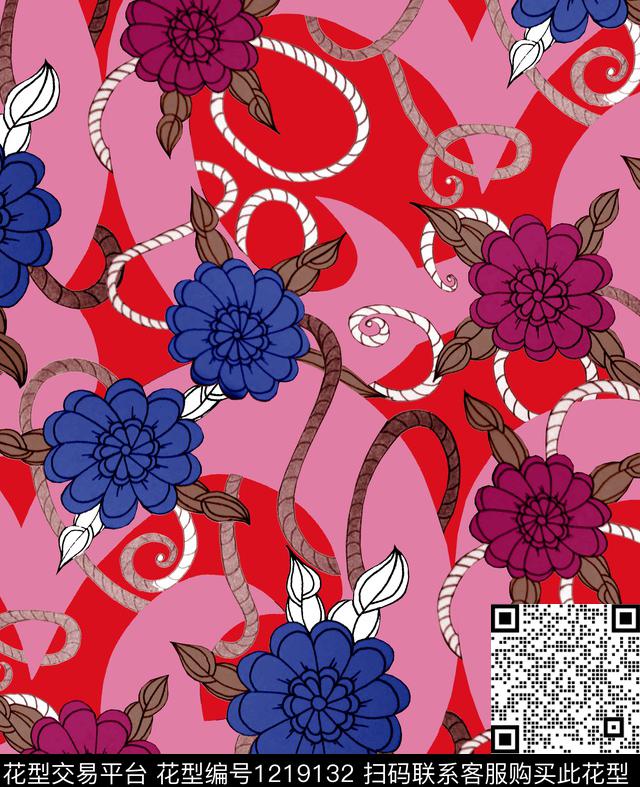 几何抽象abstract数码印花华亿平台下载（图片编号: 1219132） - 瓦栏（Walan）