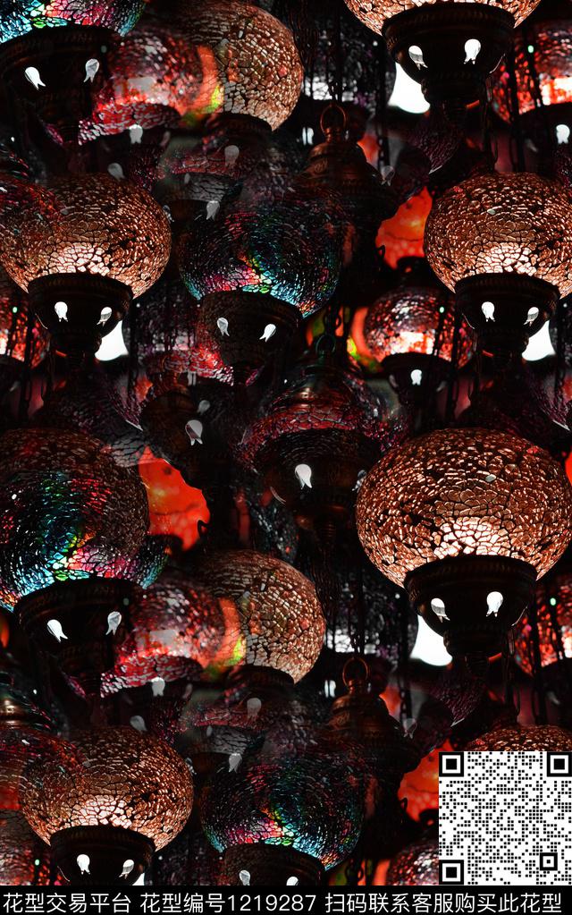 抽象肌理线条数码印花华亿平台下载（图片编号: 1219287） - 瓦栏（Walan）