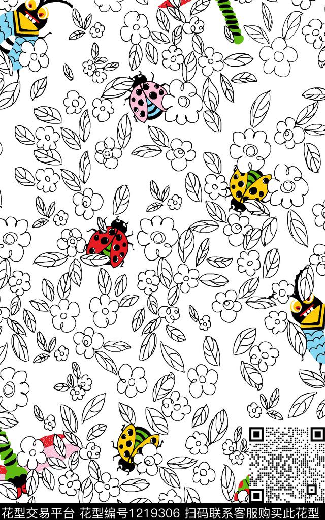 时尚小碎花卡通传统印花华亿平台下载（图片编号: 1219306） - 瓦栏（Walan）