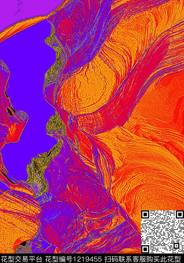 抽象纹理数码印花华亿平台下载（图片编号: 1219455） - 瓦栏（Walan）