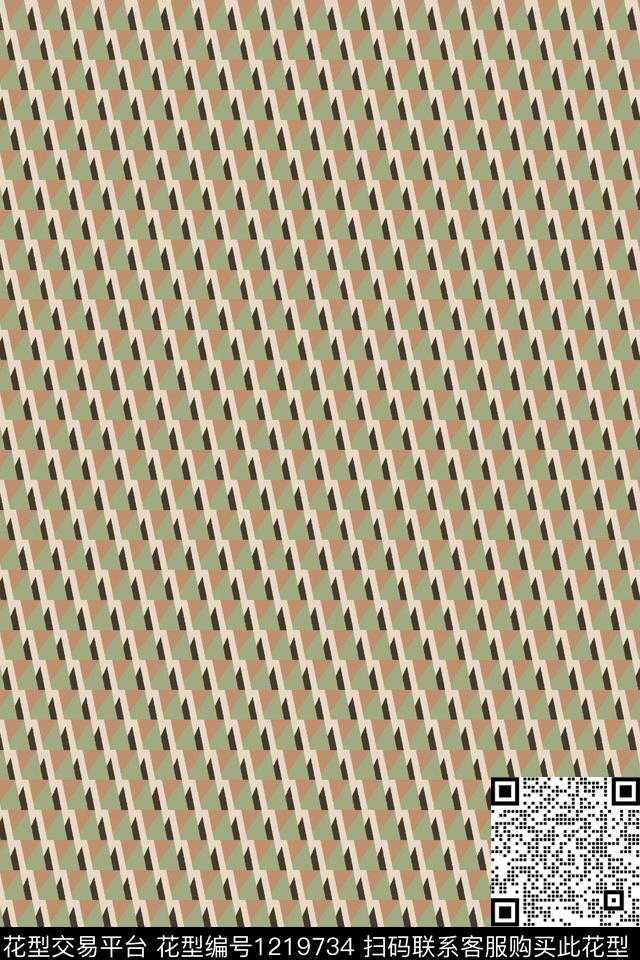 几何大牌风民族风数码印花华亿平台下载（图片编号: 1219734） - 瓦栏（Walan）