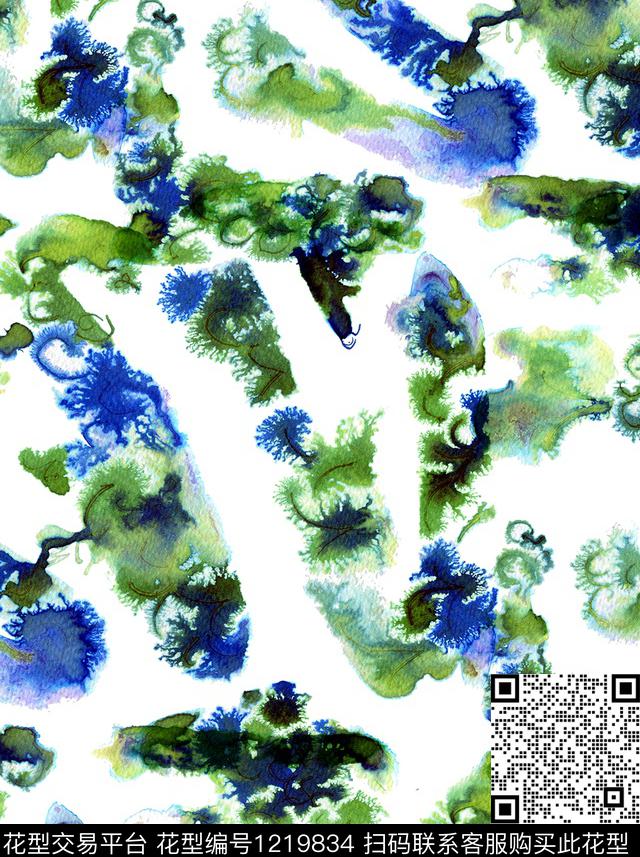 树枝扑克tree数码印花华亿平台下载（图片编号: 1219834） - 瓦栏（Walan）