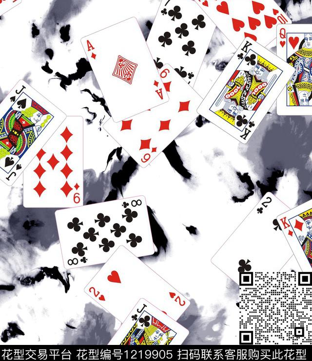 树枝扑克tree数码印花华亿平台下载（图片编号: 1219905） - 瓦栏（Walan）