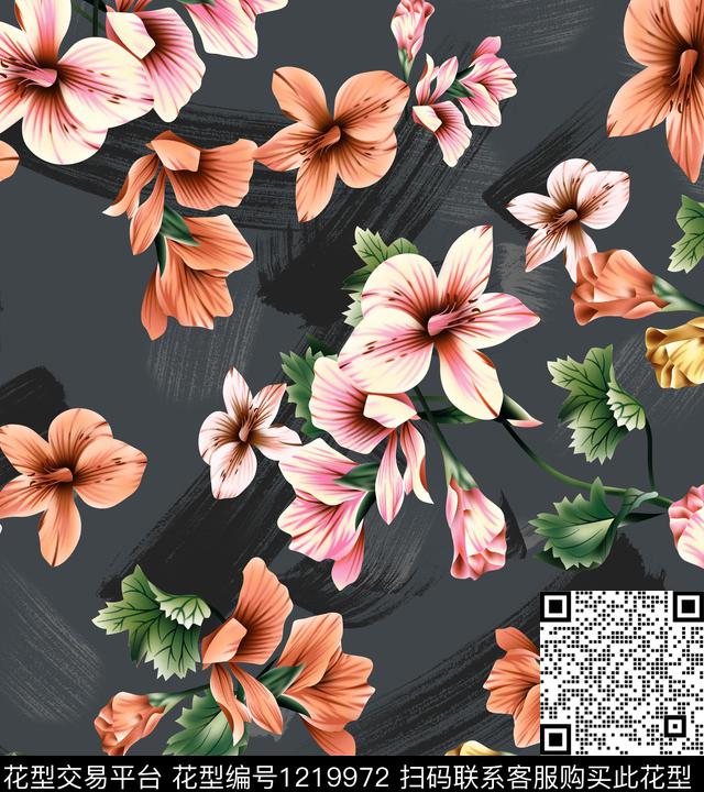 花卉小碎花数码印花华亿平台下载（图片编号: 1219972） - 瓦栏（Walan）
