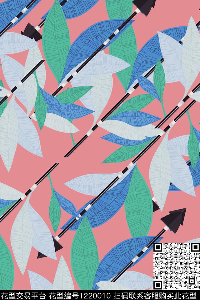 花卉花鸟满版散花数码印花华亿平台下载（图片编号: 1220010） - 瓦栏（Walan）