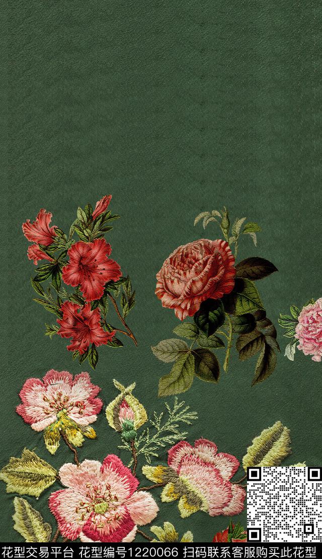 香云纱复古中国风数码印花华亿平台下载（图片编号: 1220066） - 瓦栏（Walan）