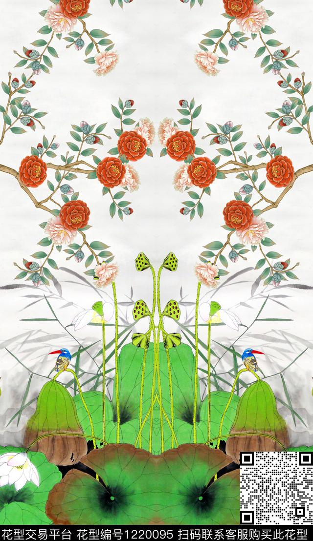 定位花条纹创新数码印花华亿平台下载（图片编号: 1220095） - 瓦栏（Walan）