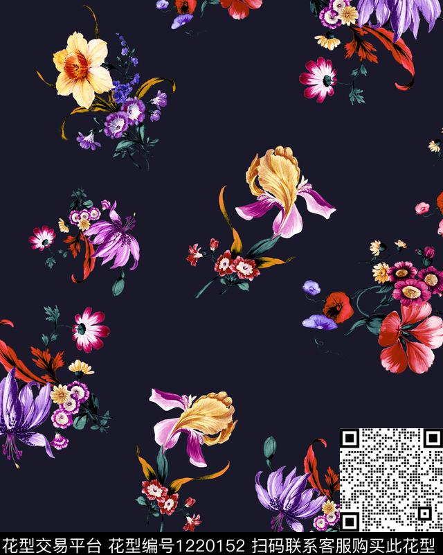 DIOR小碎花蜜蜂数码印花华亿平台下载（图片编号: 1220152） - 瓦栏（Walan）