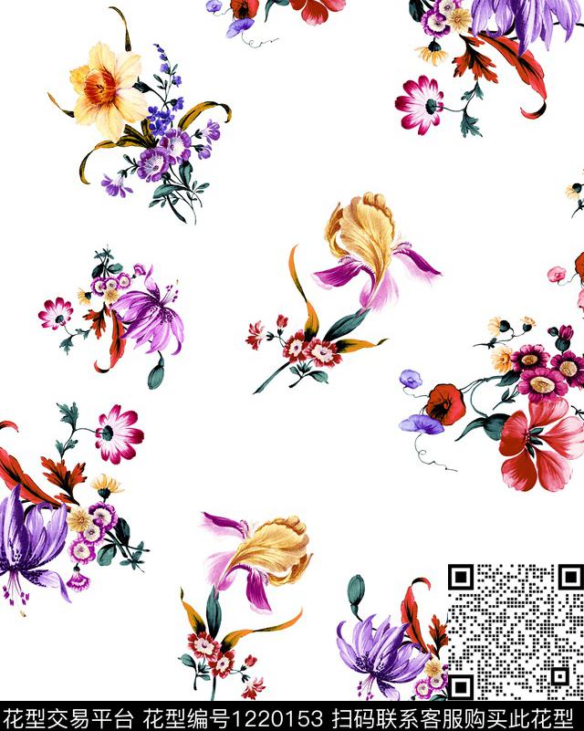 DIOR小碎花蜜蜂数码印花华亿平台下载（图片编号: 1220153） - 瓦栏（Walan）