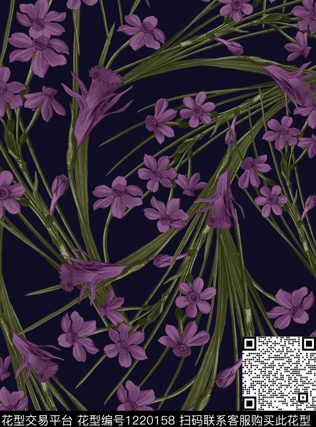 DIOR小碎花蜜蜂数码印花华亿平台下载（图片编号: 1220158） - 瓦栏（Walan）