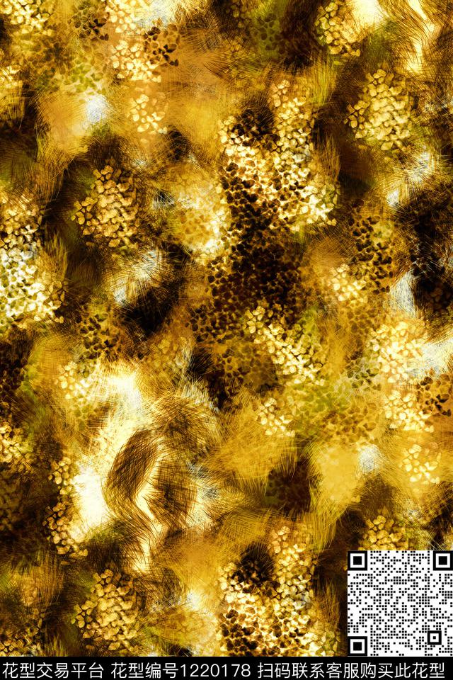 休闲男装抽象数码印花华亿平台下载（图片编号: 1220178） - 瓦栏（Walan）