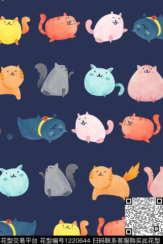 卡通童装动物传统印花华亿平台下载（图片编号: 1220644） - 瓦栏（Walan）