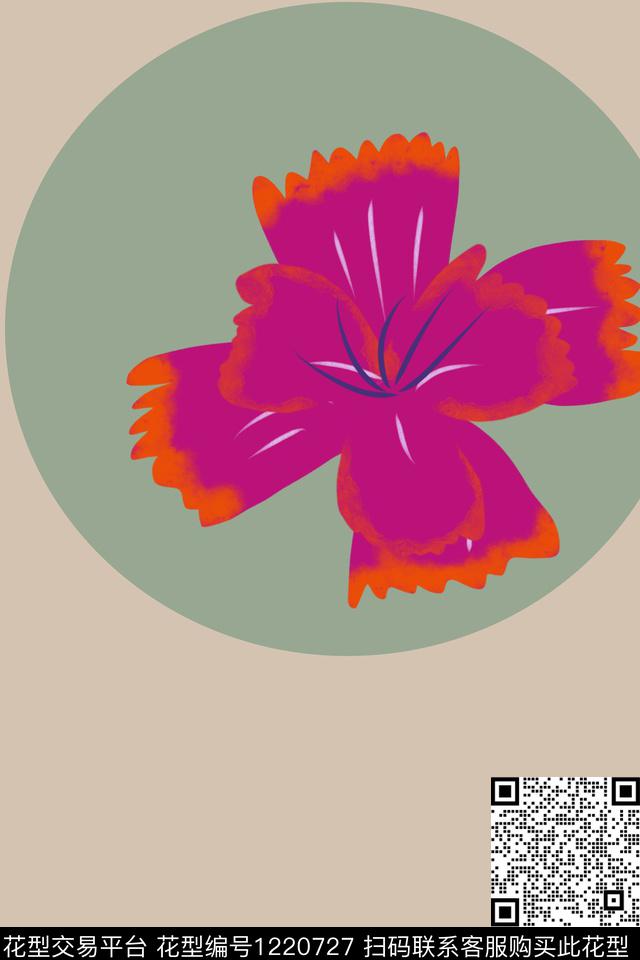 女装抽象花卉300dpi传统印花华亿平台下载（图片编号: 1220727） - 瓦栏（Walan）